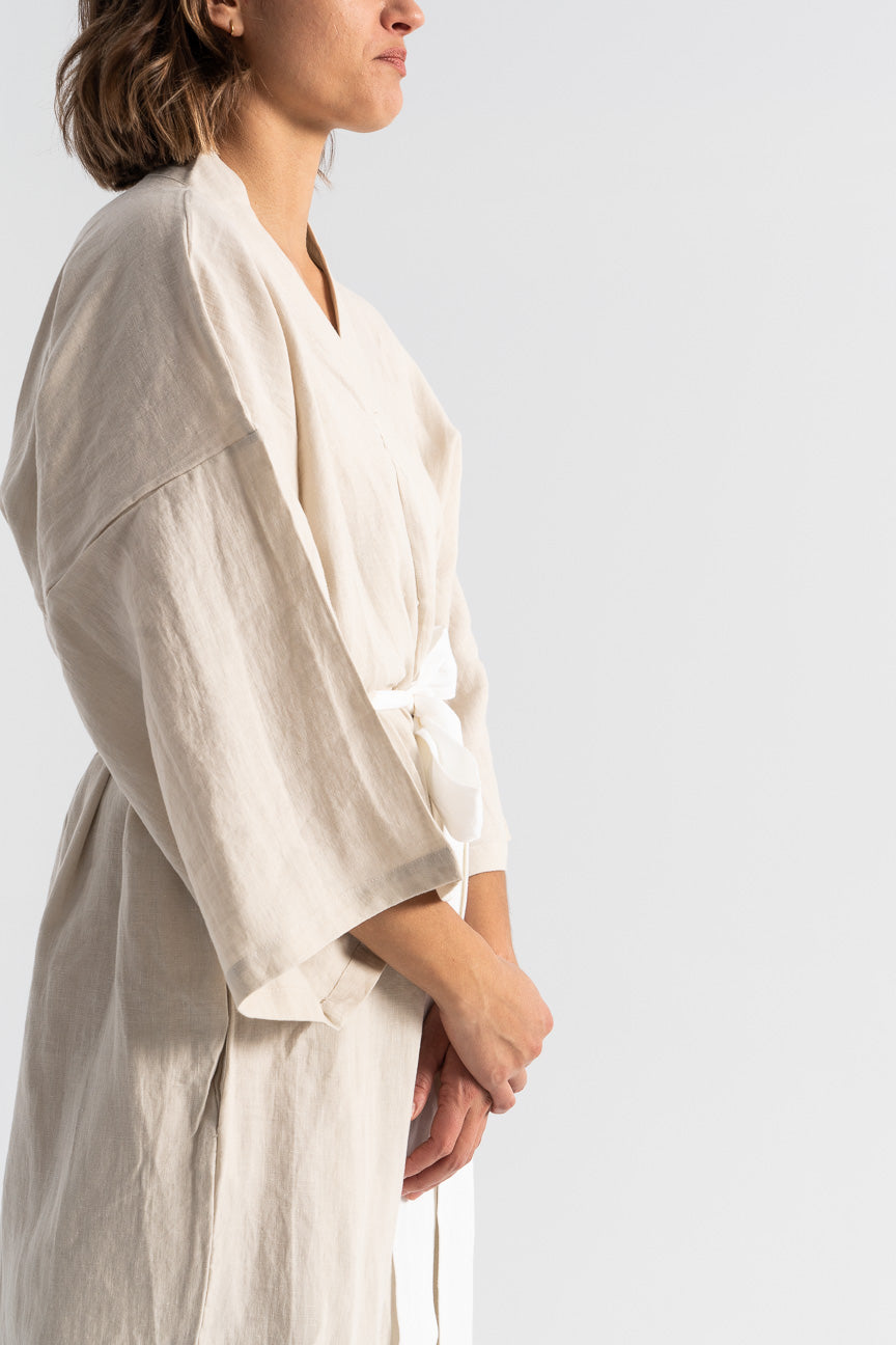 Deiji Studios-Deiji Studio The 02 Robe-oatmeal robe-linen robe-Deiji Studios robe-Idun-St. Paul