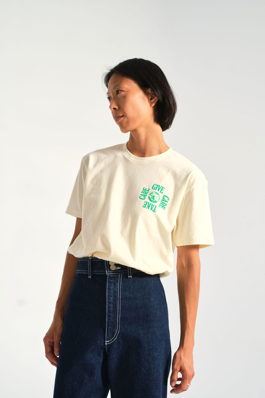 Give Care Take Care Tee-white t-shirt-Idun-Forage Modern Workshop-Golden Age-Golden Rule-Hazel & Rose-St. Paul