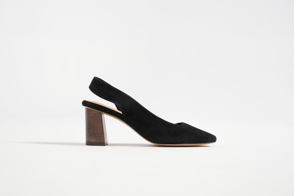 Mari Giudicelli-Mari Giudicelli Helena Pump-black pump-black heel-suede heel-Idun-St. Paul