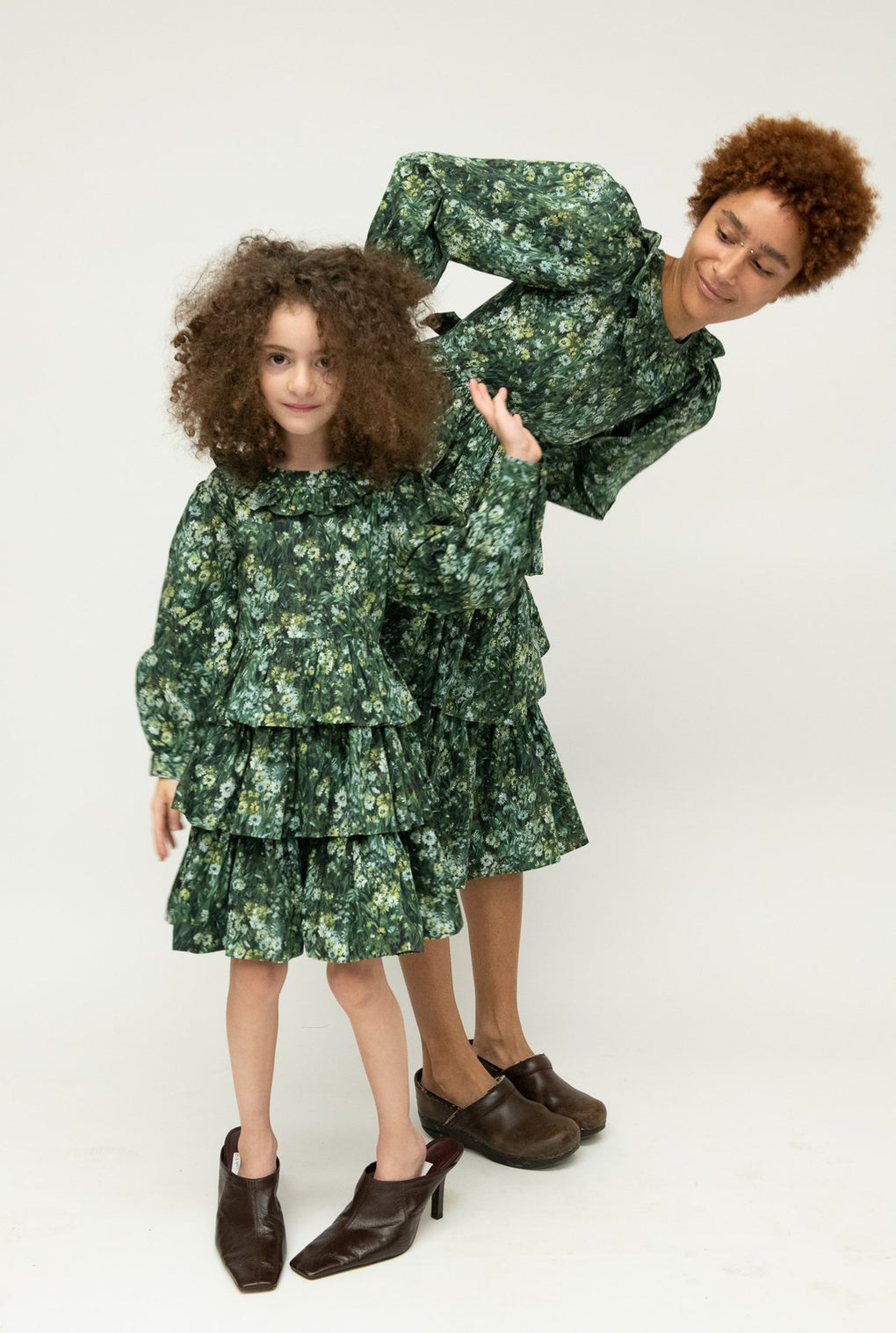 Laura Ashley Batsheva - Laura Ashley Batsheva Little Girls Welsh Dress- Batsheva little girl dress - Batsheva green floral little girl dress - Idun - St. Paul