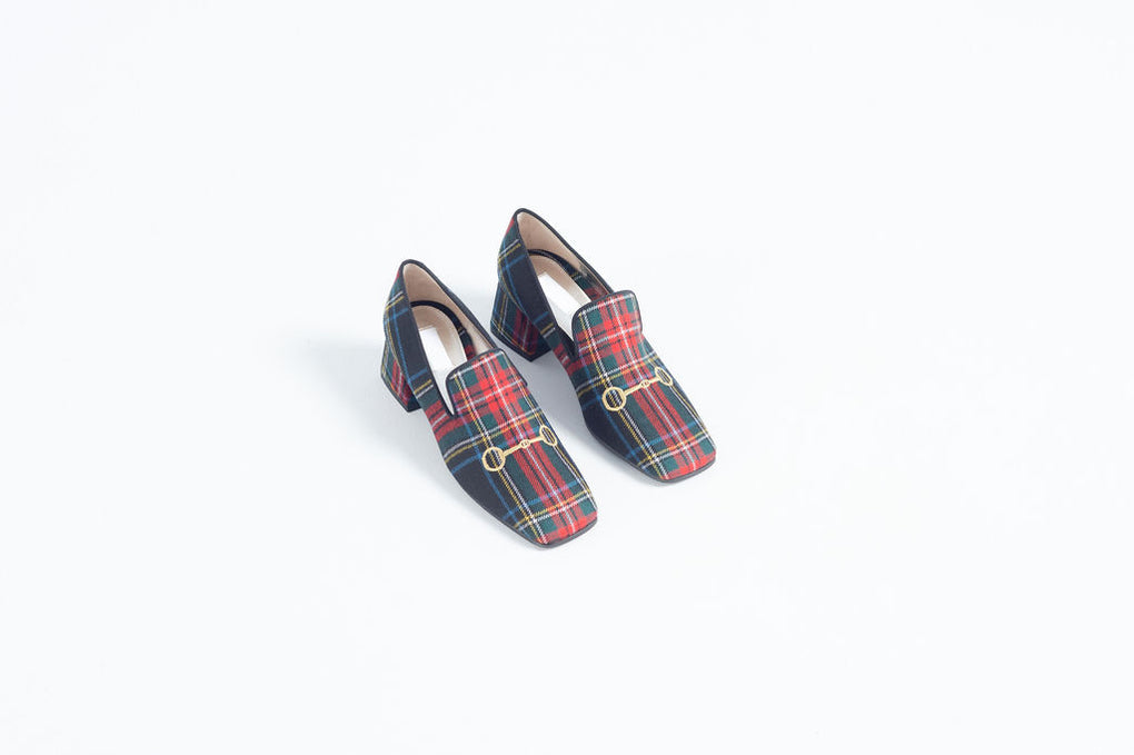Suzanne Rae-Suzanne Rae loafers-Ecossais Smoking Loafer-plaid smoking loafer-Idun-St. Paul