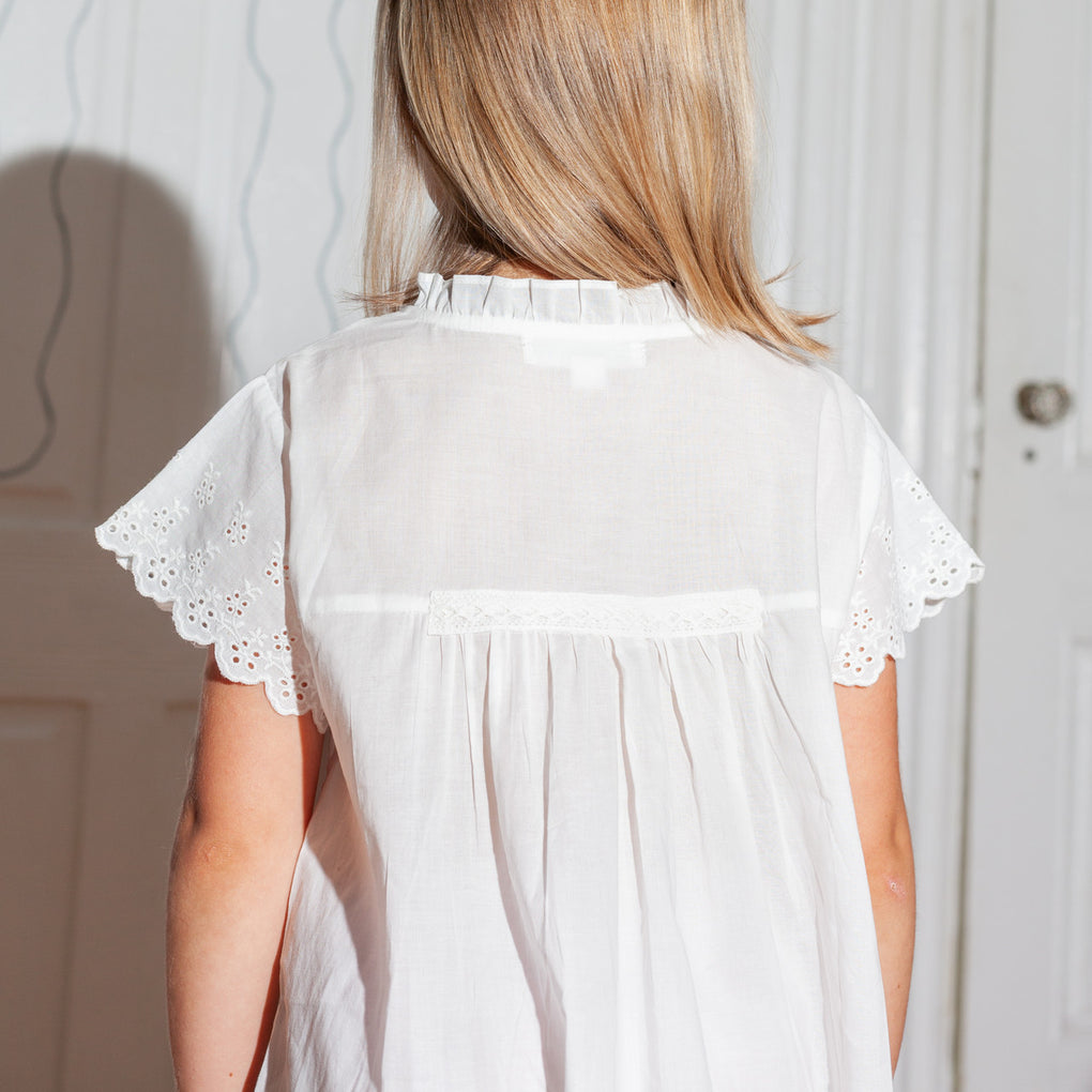 Salter House Children's Sisters Nightdress white-Salter House kids white nightgown dress-Idun-St. Paul