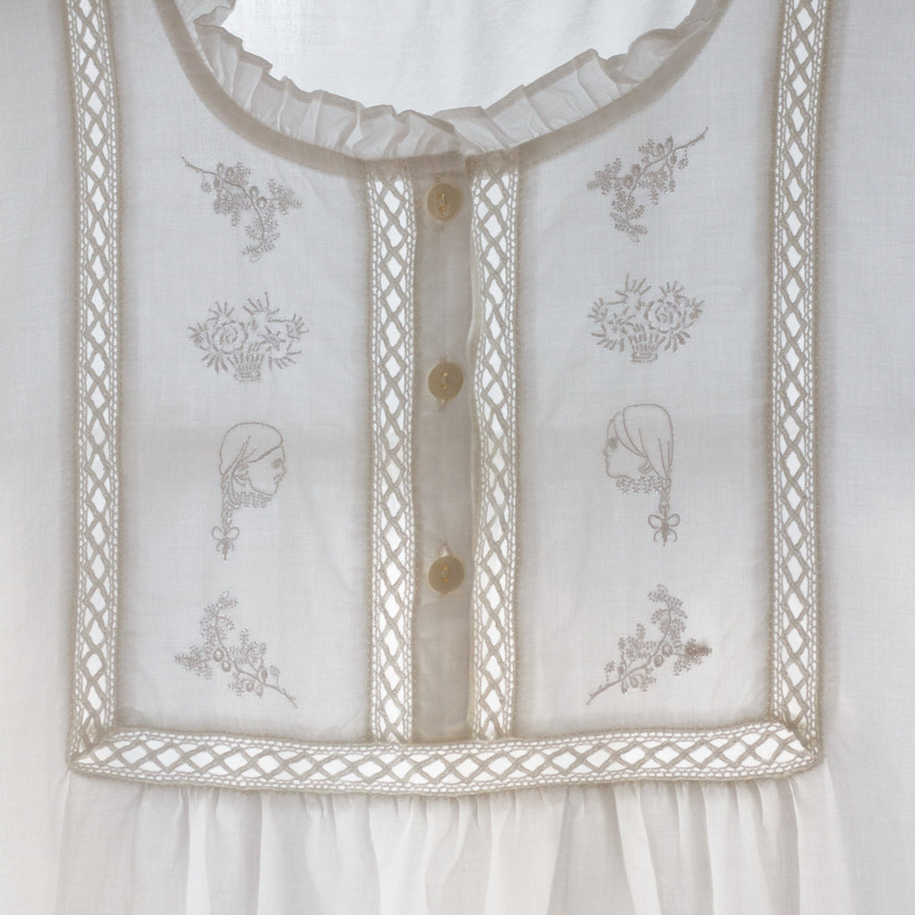 Salter House Children's Sisters Nightdress white-Salter House kids white nightgown dress-Idun-St. Paul