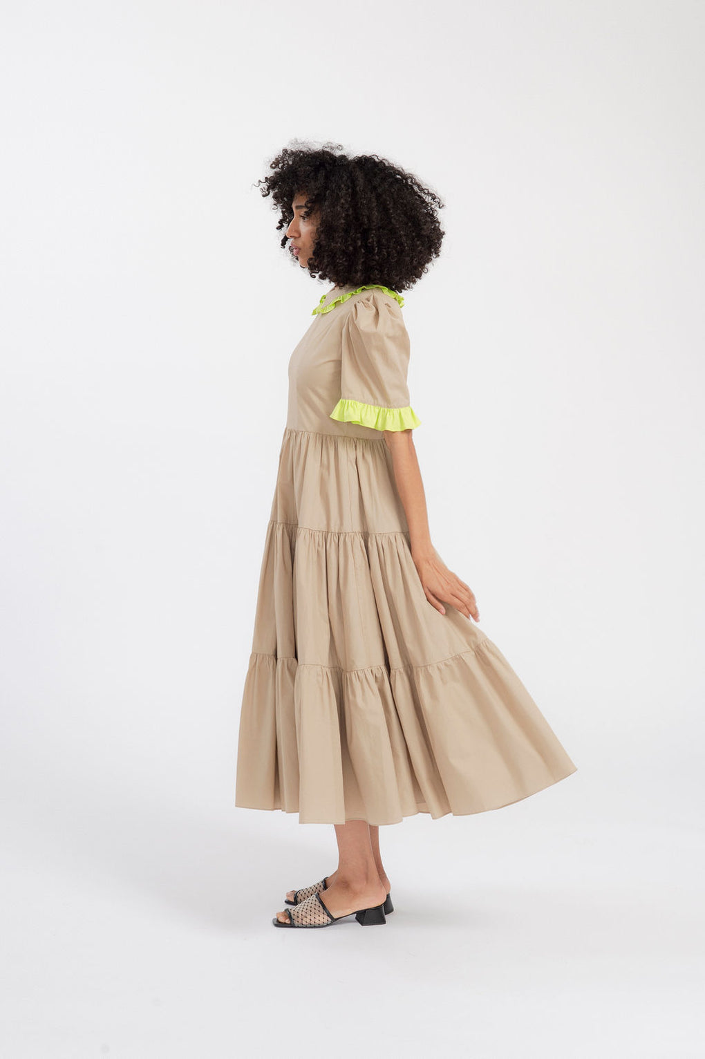 Batsheva-Batsheva Spring Lucy Dress-Batsheva camel dress-Batsheva tiered dress-Idun-St. Paul