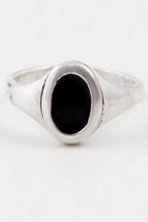 Noir Small Platter Ring