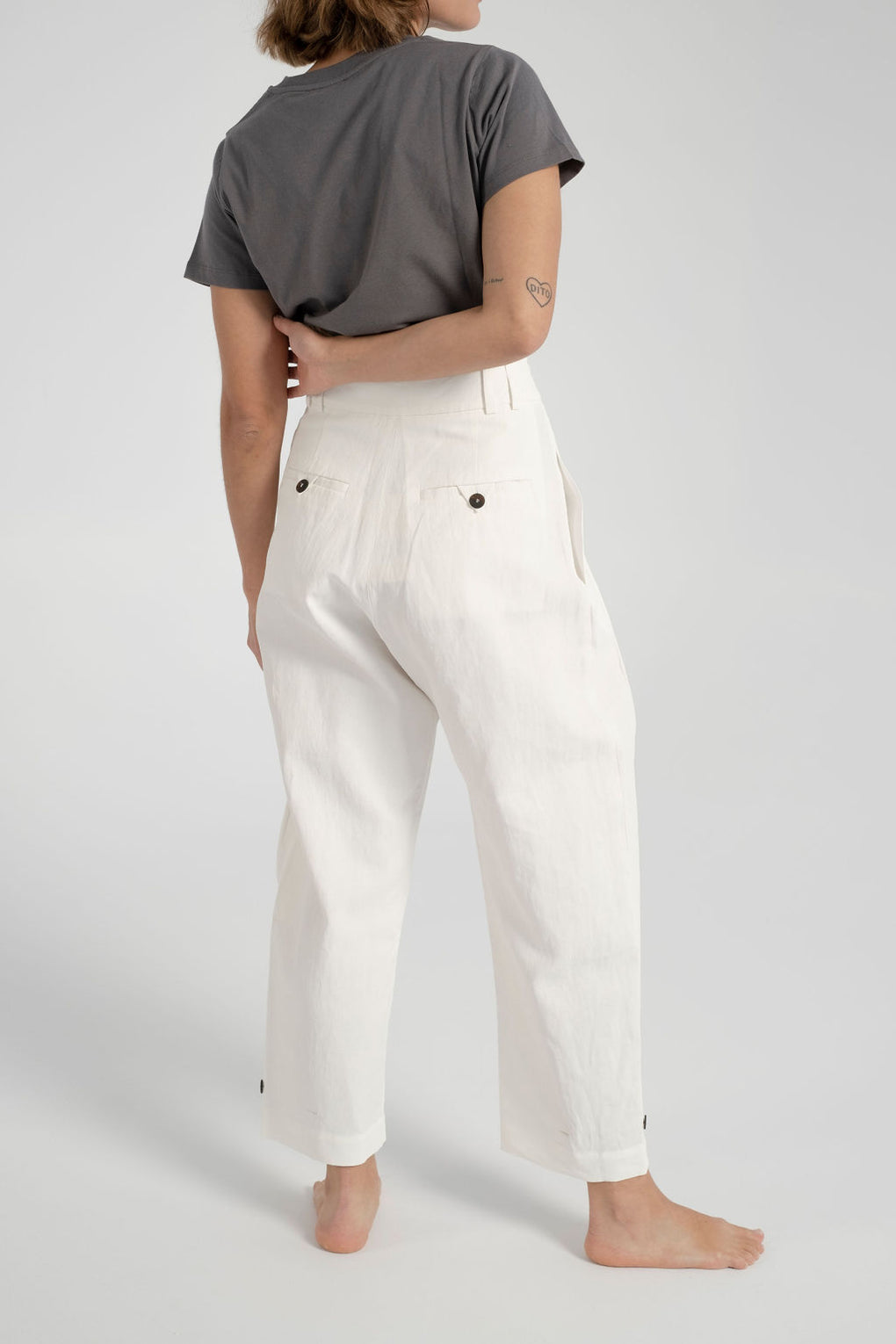 Studio Nicholson-Bag Pants-white linen pants-Idun-St. Paul