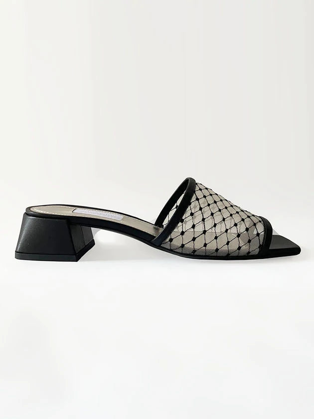 Suzanne Rae-Reseau Lady Slide-Suzanne Rae black slides-Suzanne Rae black heels-Idun-St. Paul