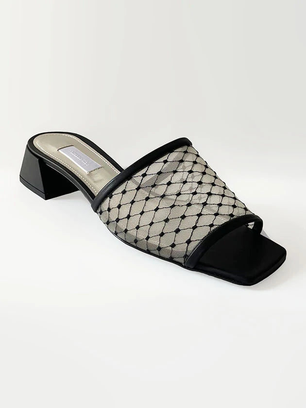 Suzanne Rae-Reseau Lady Slide-Suzanne Rae black slides-Suzanne Rae black heels-Idun-St. Paul