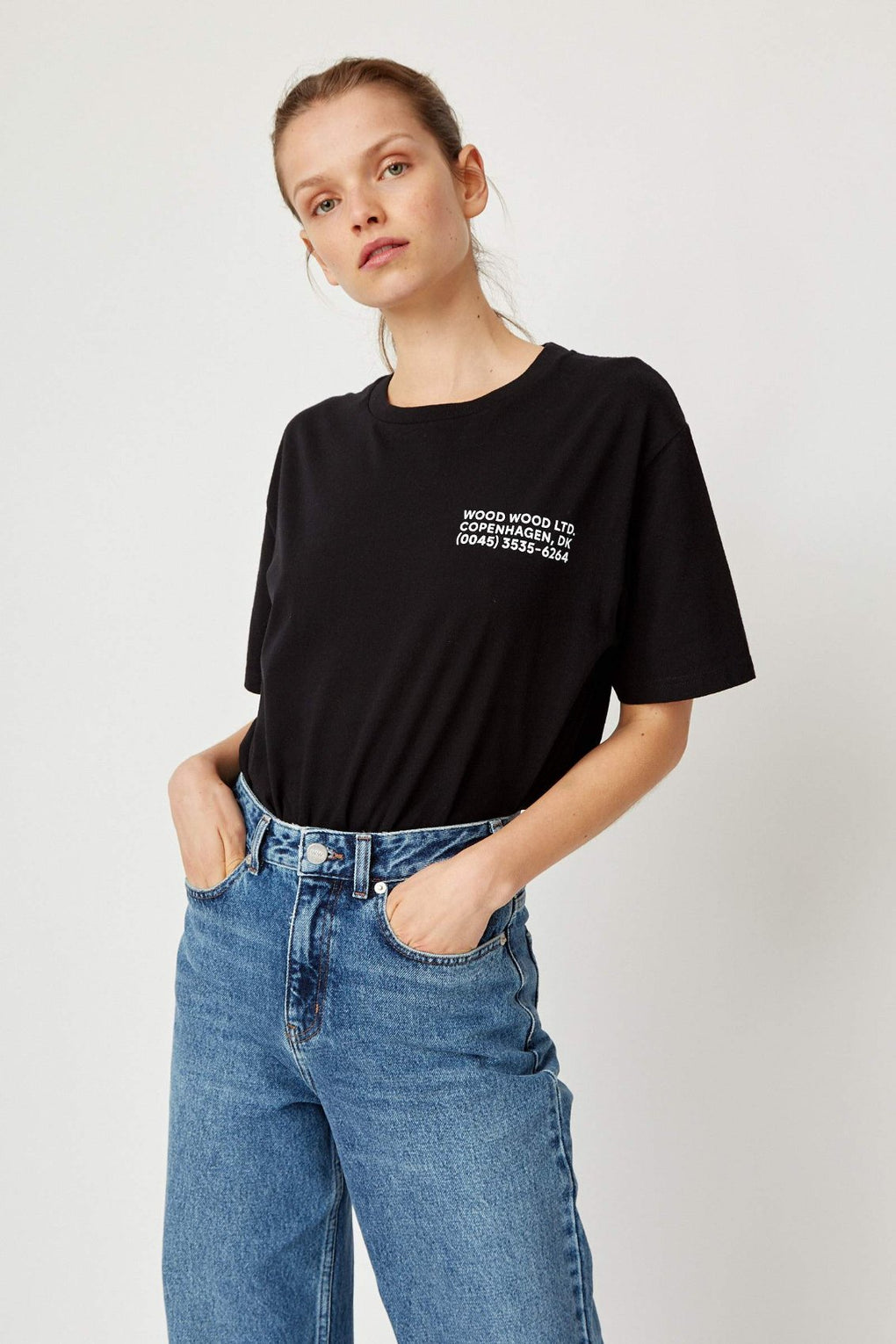 Wood Wood - unisex t-shirt - Idun - St. Paul - black t-shirt